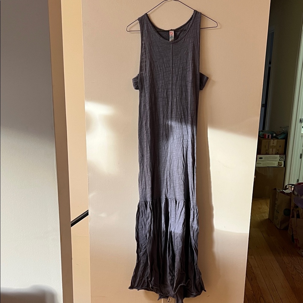 FP Beach Chic Charcoal Sleeveless Maxi Dress